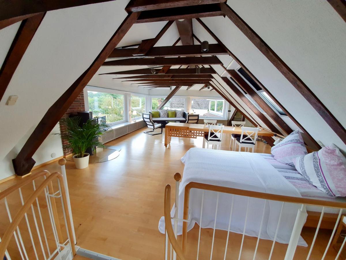Ferienwohnung Im Auetal - Wohnung I 한스테트 외부 사진